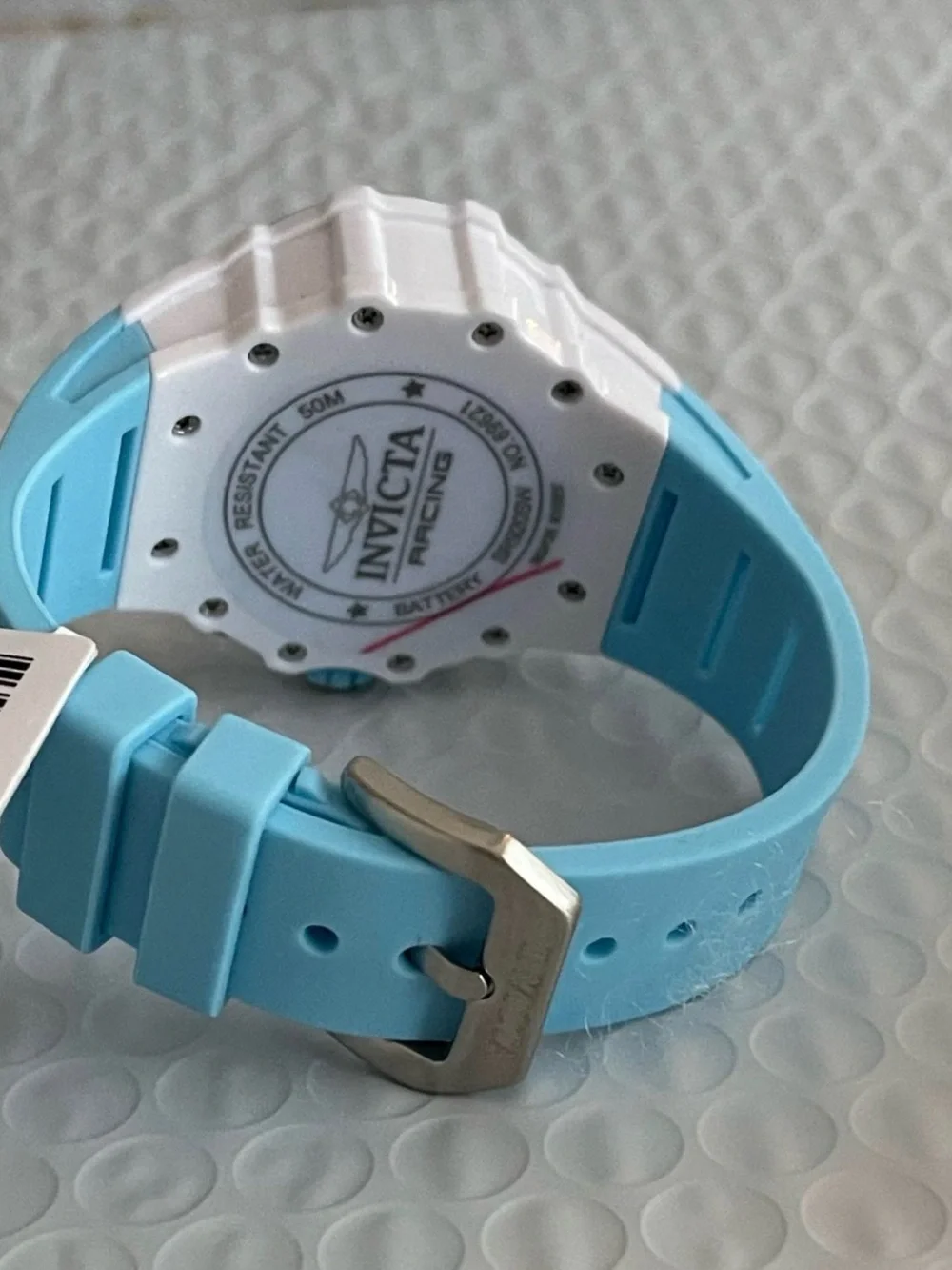 Invicta Racing Apexium Light Blue & white Unisex Watch - 41mm,New